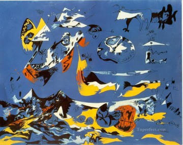  abstract Art - Blue Moby Dick Abstract Expressionism